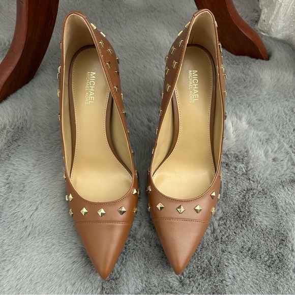 Nude Studded Heels - Picture 4 of 5